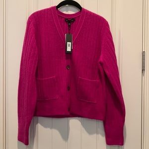NWT Banana Republic Fuscia Pink Cardigan.  Size Small.
